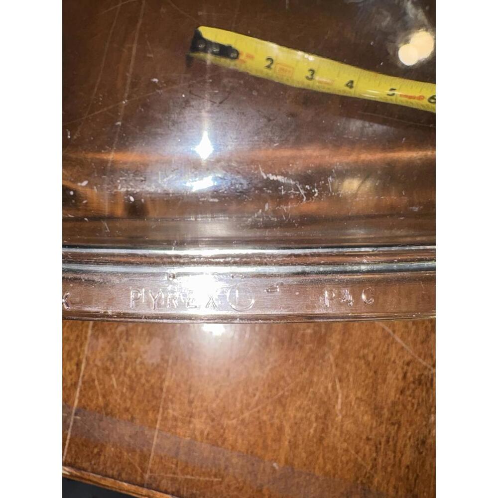 Corning Pyrex Casserole Rectangle P-4-C Clear Glass Replacement Lid Fits  1.5 qt - Picture 5 of 10